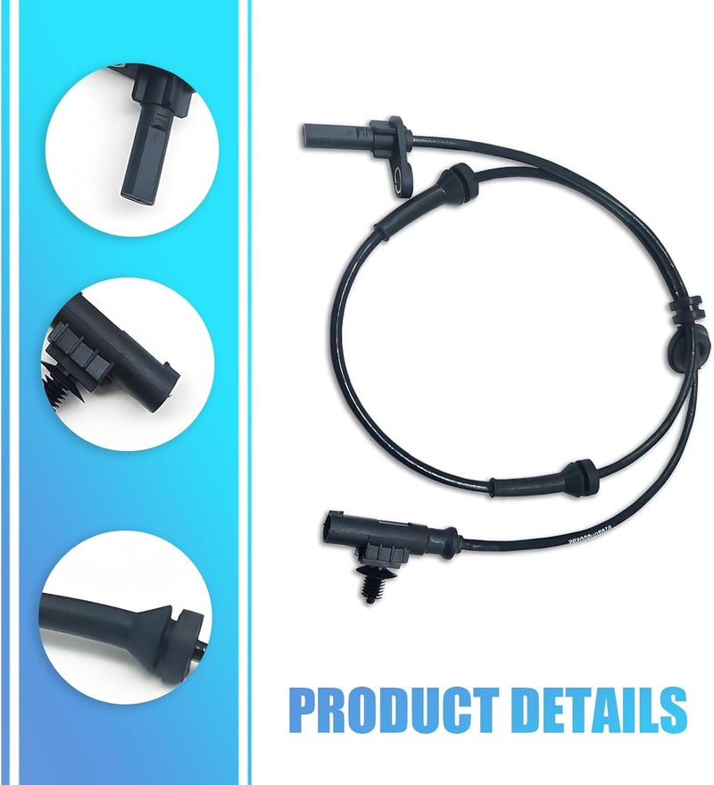 dawfall Pack-1 Automobile Wheel Speed Sensor, Anti-Lock Brake System Rear Left ABS Sensor, Directly Installed Standard Accessories Replacement 3630050U2010, Compatible with Heyue Models (Black) - Image 4